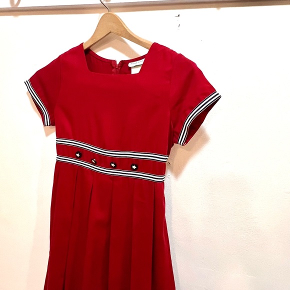 Vintage dress red navy white rare editions 12/14? - Picture 4 of 8